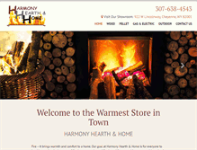 Tablet Screenshot of harmonyheat.com